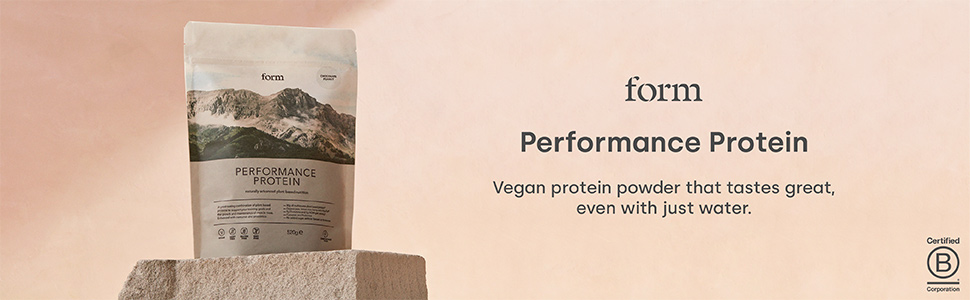 Form Performance Protein - Vegan Protein Powder - 30g of Plant Based Protein per Serving, with BCAAs and Digestive Enzymes. Perfect Post Workout. Tastes Great with Just Water! (Vanilla)