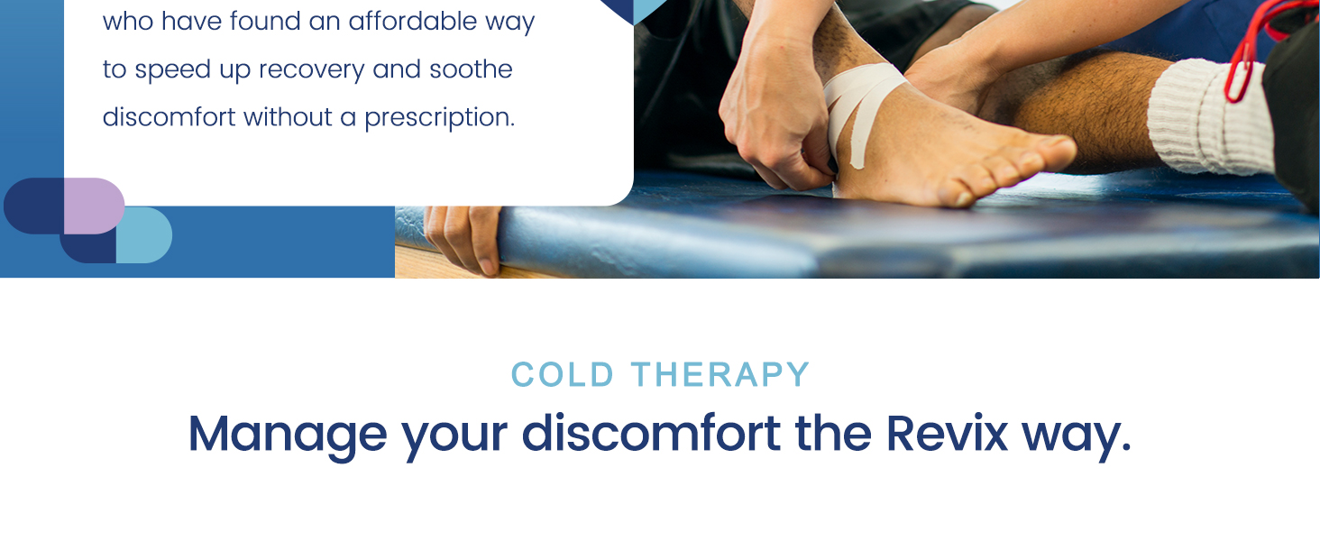 REVIX Ankle Ice Pack Wrap, Reusable Gel Ice Pack for Foot Pain Relief