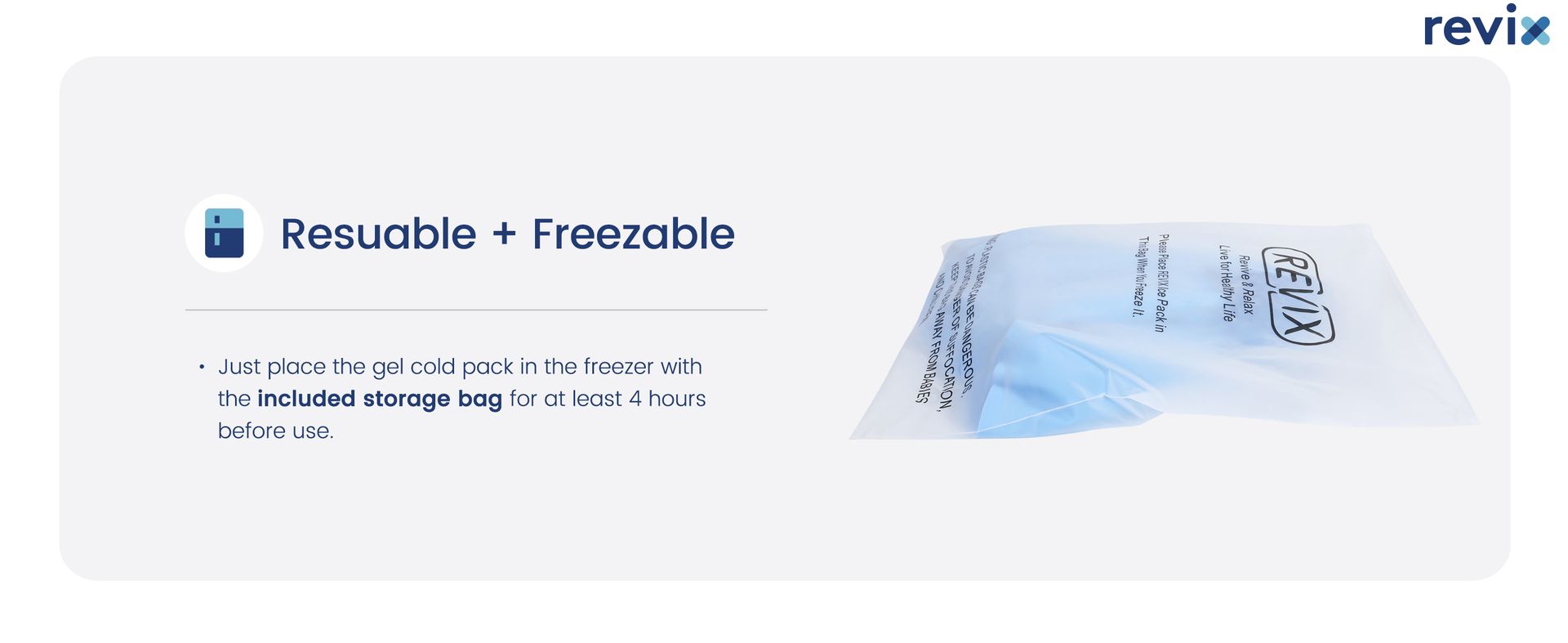 REVIX Ankle Ice Pack Wrap, Reusable Gel Ice Pack for Foot Pain Relief