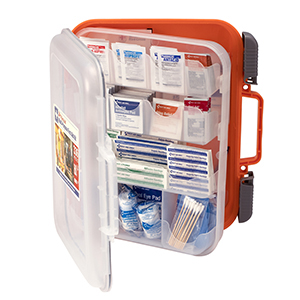 24/7 First Aid OSHA Compliant First aid Kit, All-Purpose 100-Person Emergency First Aid Kit for Business, Home, and Car in Plastic Case with Easy-Slide Latches, 336 Pieces