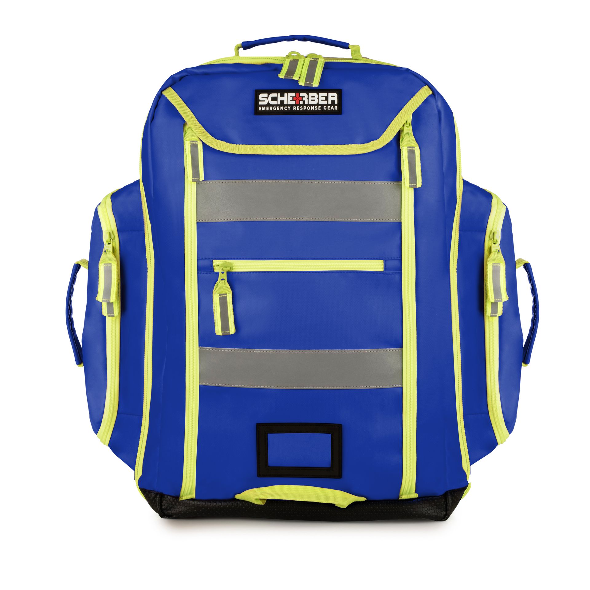 Scherber Fully-Stocked Premium First Responder Backpack | EMT/EMS Medic Trauma, Bleeding & Oxygen Medical Kit | CAT Tourniquet, QuikClot 4x4, HyFin Chest Seal & 250+ First Aid Supplies - Blue