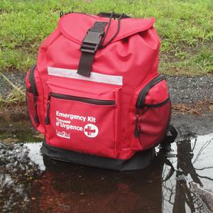 First Aid Central AZ-DP4B 4-Person 72-Hour Emergency Survival Kit, Survival Backpack With First Aid Kit & Assorted Emergency Supplies