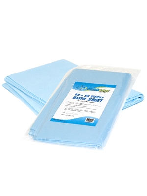 Primacare BD-3151 Sterile Burn Sheet for Burn Relief, First Aid Blanket for Instant Cooling Relaxation from Minor Burns, Wet and Dry Dressing, 96" x 60"