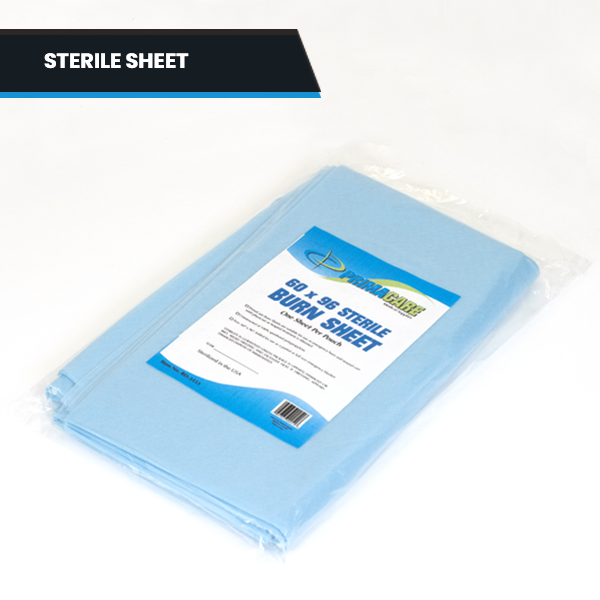 Primacare BD-3151 Sterile Burn Sheet for Burn Relief, First Aid Blanket for Instant Cooling Relaxation from Minor Burns, Wet and Dry Dressing, 96" x 60"