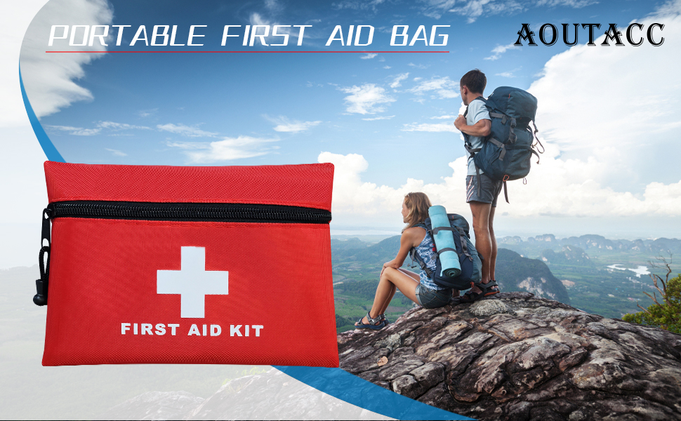 12pcs Mini First Aid Kit Empty Bag with Zipper (Bag Only)