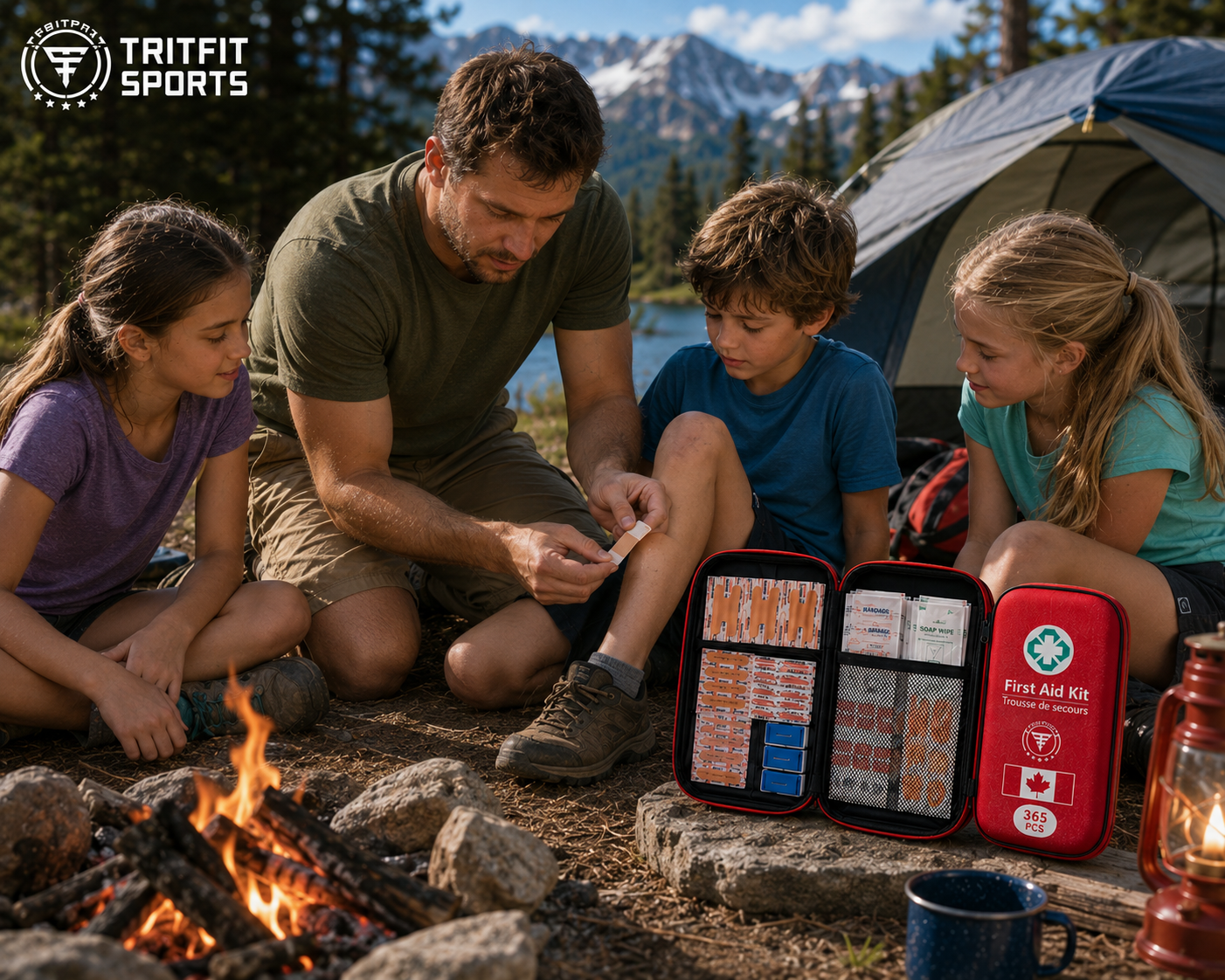 TF-3 Max by TRITFIT SPORTS - 365 PCS First Aid Kit & survival kit with Essential Supplies. First aid kit for car, First aid kit for Home, Boat, Car, Camping, Emergency kit, first aid kits, first aid.