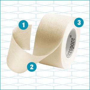 3M Nexcare™ Micropore Gentle Paper First Aid Tape, 25.4mm long, 2 Rolls