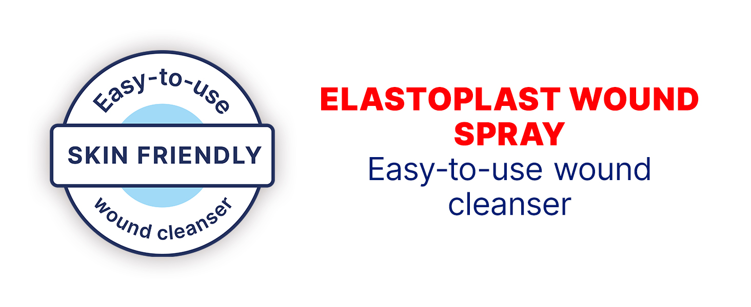 Elastoplast Wound Spray 100ml | Antiseptic Wound Healing Ointment | Protects Against Infection | Fast & Gentle Wound Cleansing | Alcohol-Free for Gentle Application | Suitable for Sensitive Skin