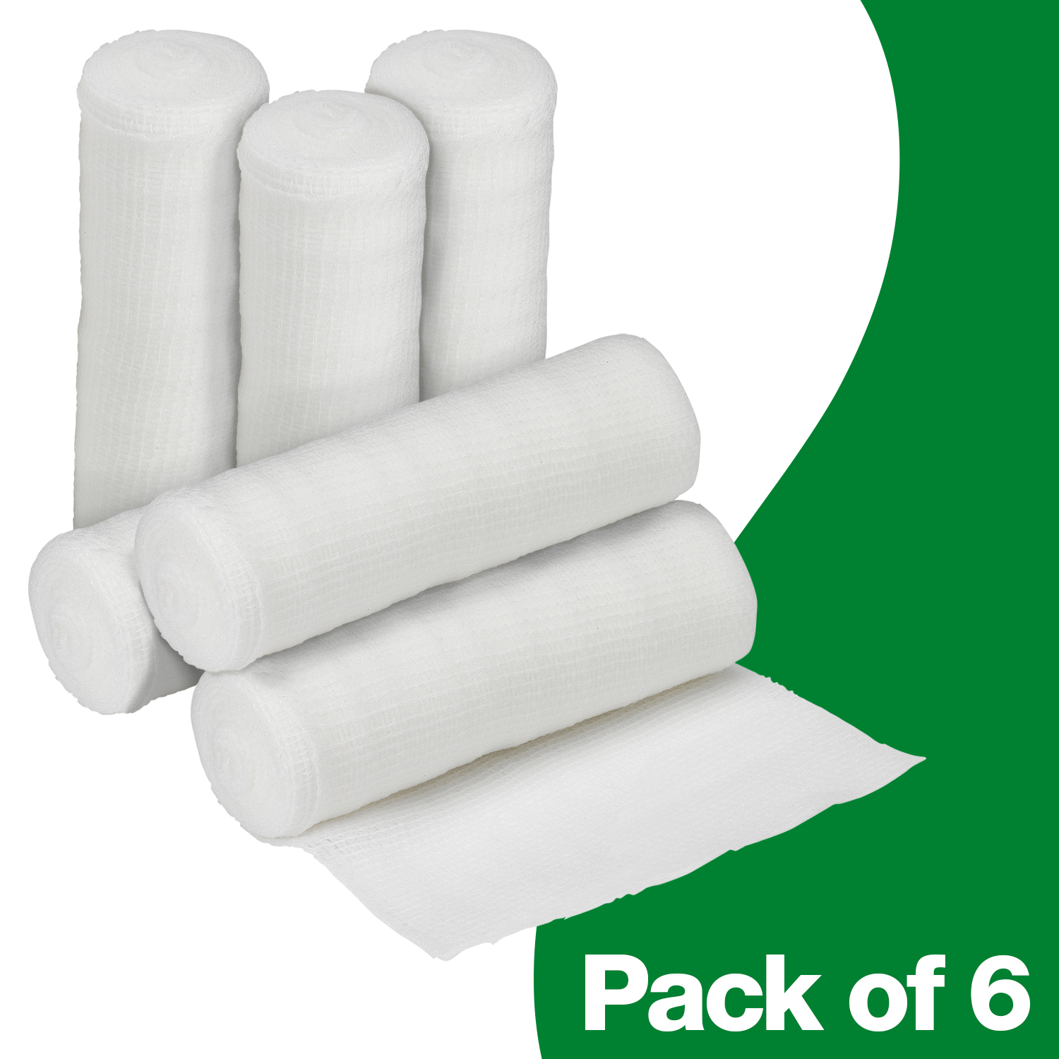 Safety First Aid HypaBand Conforming Bandages, 5cm x 4m, Pack of 6