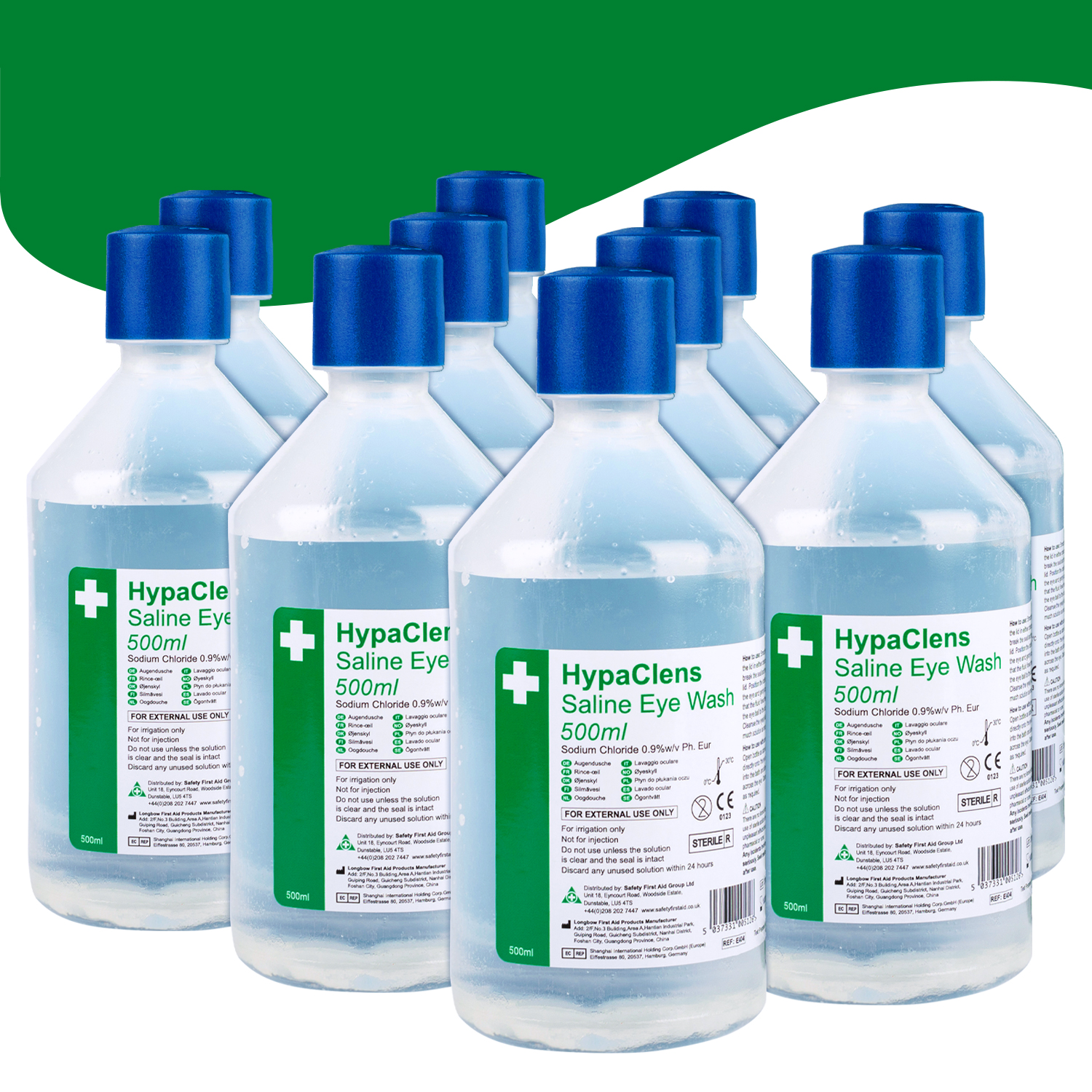 Safety First Aid HypaClens 20ml Saline Eye Wash Pods, Pack of 25