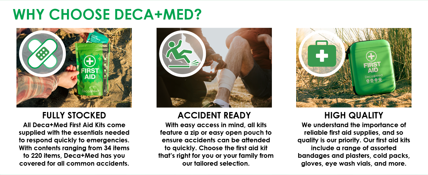 230+ Piece Premium First Aid Kit with Carry Bag | Safety Essentials for Home, Office, Car, Caravan, Travel, and Camping | Includes Cold Pack, Emergency Blanket, Bandages, Plasters & More