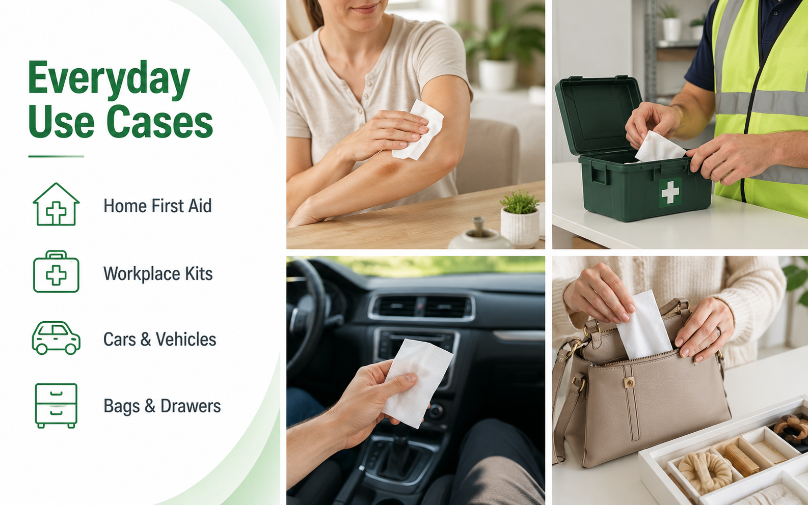 Value Aid Sterile Saline Moist Cleansing Wipes Box of 100 - Alcohol Free 0.9% Sodium Chloride Skin Cleaning Wipes - Individually Wrapped First Aid Wipes 80 x 80mm Sachets