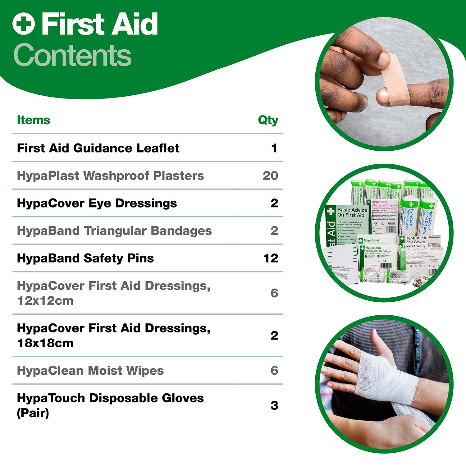 Safety First Aid HSE 1-10 Persons First Aid Refill
