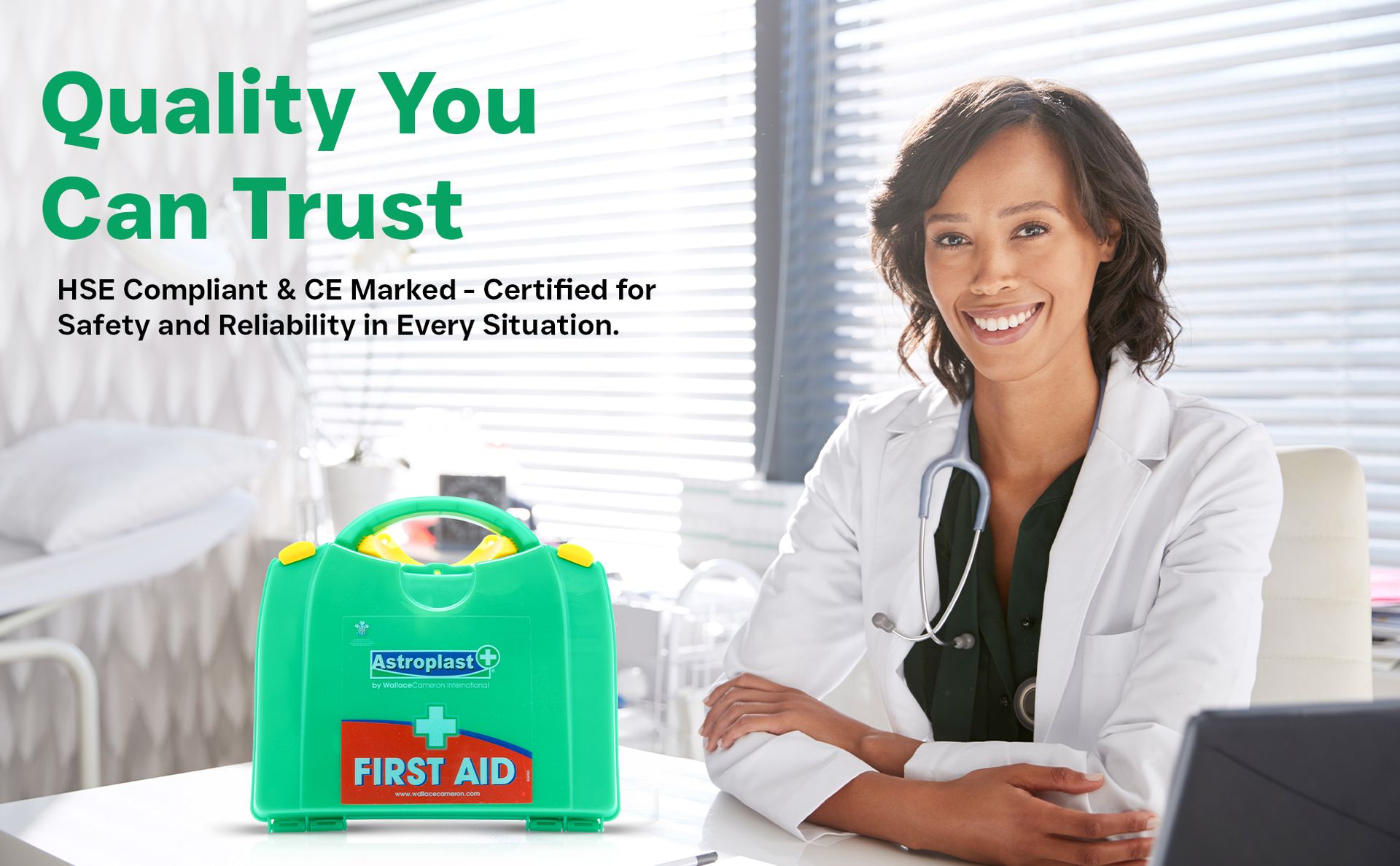 Astroplast 1047031 Green Box 20 Person First Aid Kit