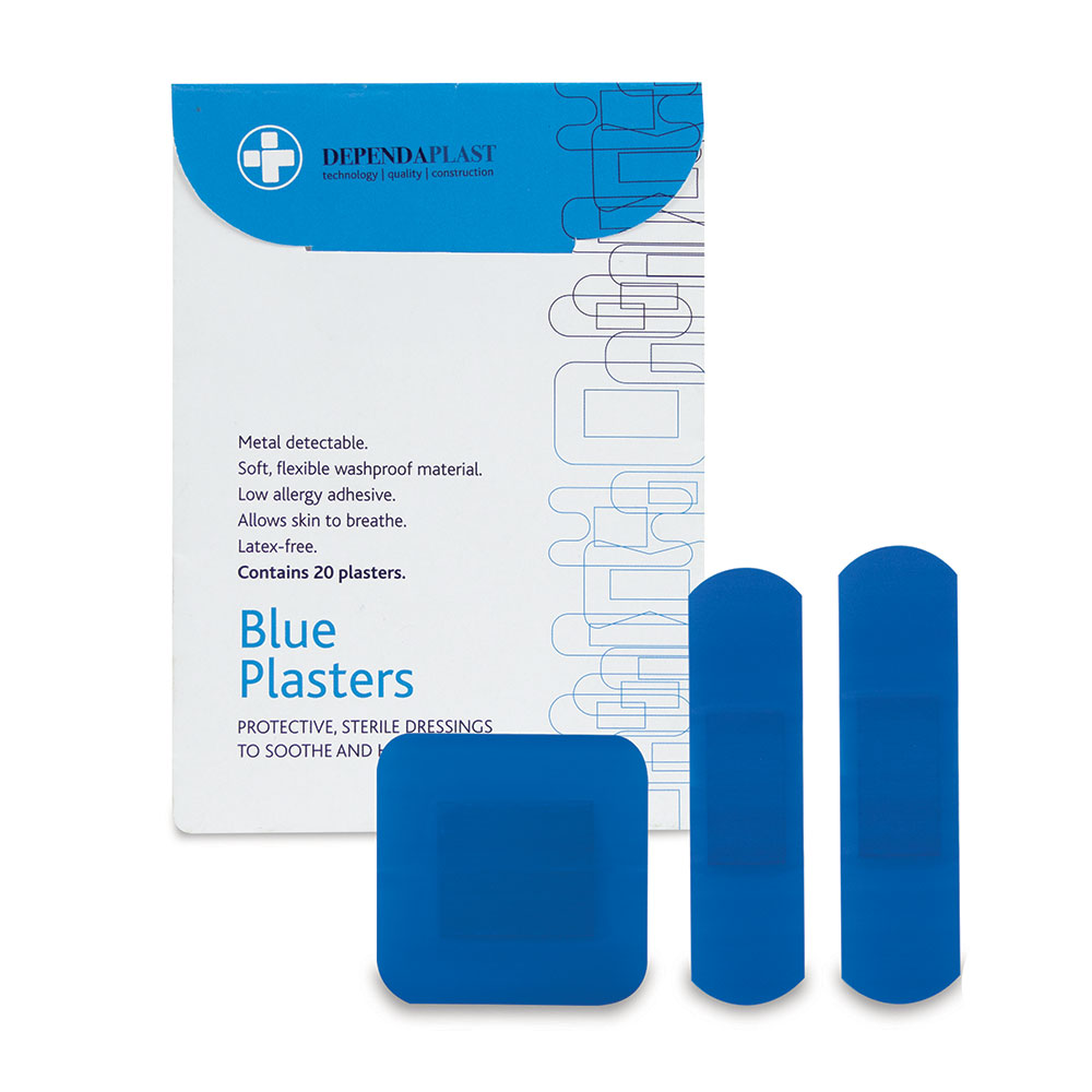 Reliance Medical 10 Persons First Aid Kit - HSE MasterChef All Blue First Aid Kit for Catering (for Ref 178), Containing Bandages, Plasters, Dressings and Wound Cleaning Wipes, Packaging May Vary