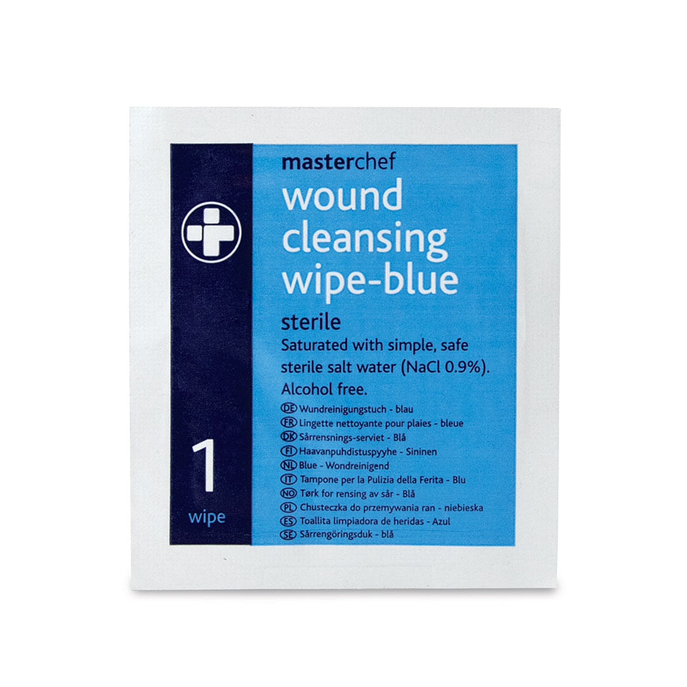 Reliance Medical 10 Persons First Aid Kit - HSE MasterChef All Blue First Aid Kit for Catering (for Ref 178), Containing Bandages, Plasters, Dressings and Wound Cleaning Wipes, Packaging May Vary