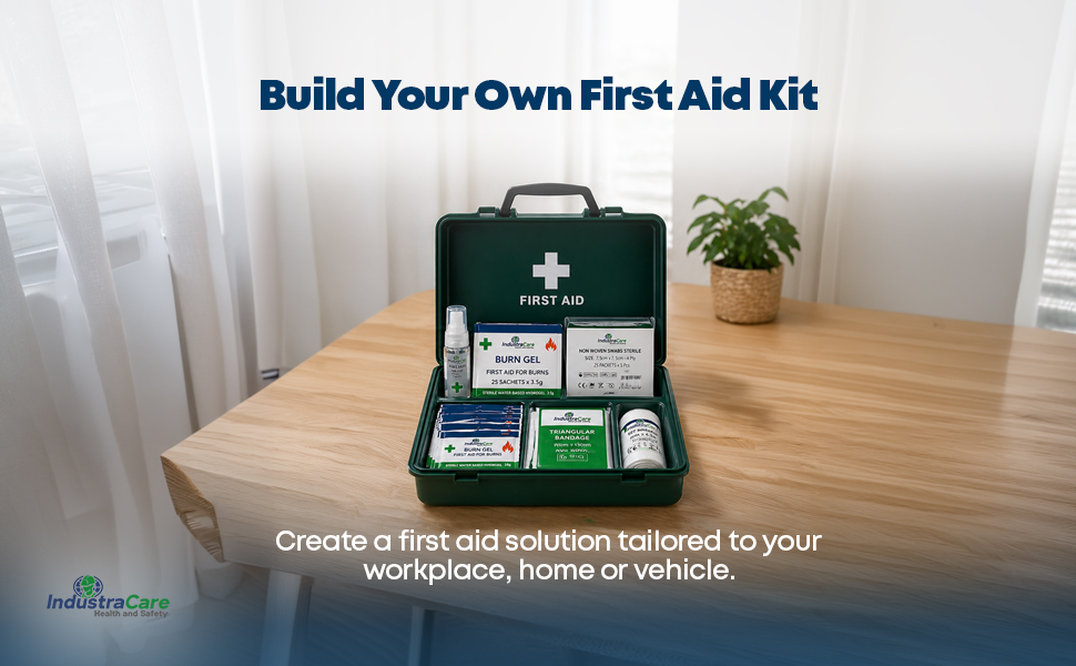 IndustraCare Economy Empty Green First Aid Kit - Ideal Replacement Box - Variety of Sizes (1-5 Person Empty Box)