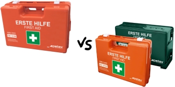 PETEX Professional First Aid Kit DIN 13157 with Wall Bracket Orange