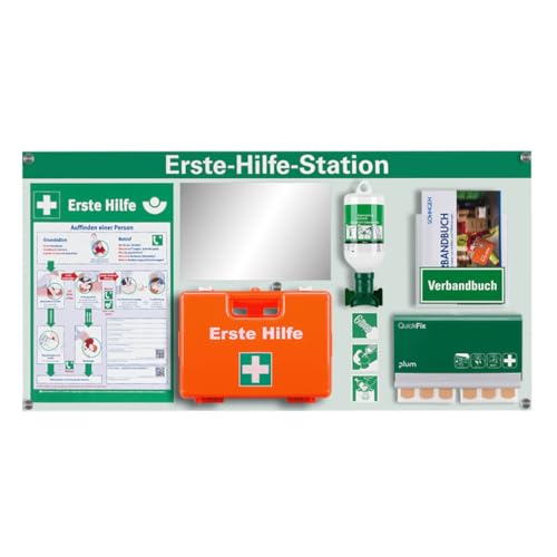 Premium First Aid Station, Many Accessories According to ASR A4.3/DIN 13157, 94 x 47.5 cm, Item No. 611100