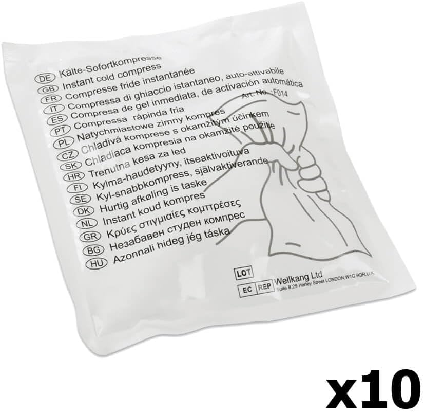 Refill Set for Söhngen First Aid Case Workshop + 10 Instant Cold Compresses, Item No. 610443 | First Aid Filling | Refill Pack