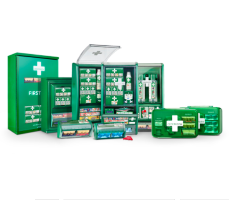Cederroth | First Aid Kit Medium | Well-stocked first aid kit made from a durable, rubber-like material with practical handle and adjustable strap