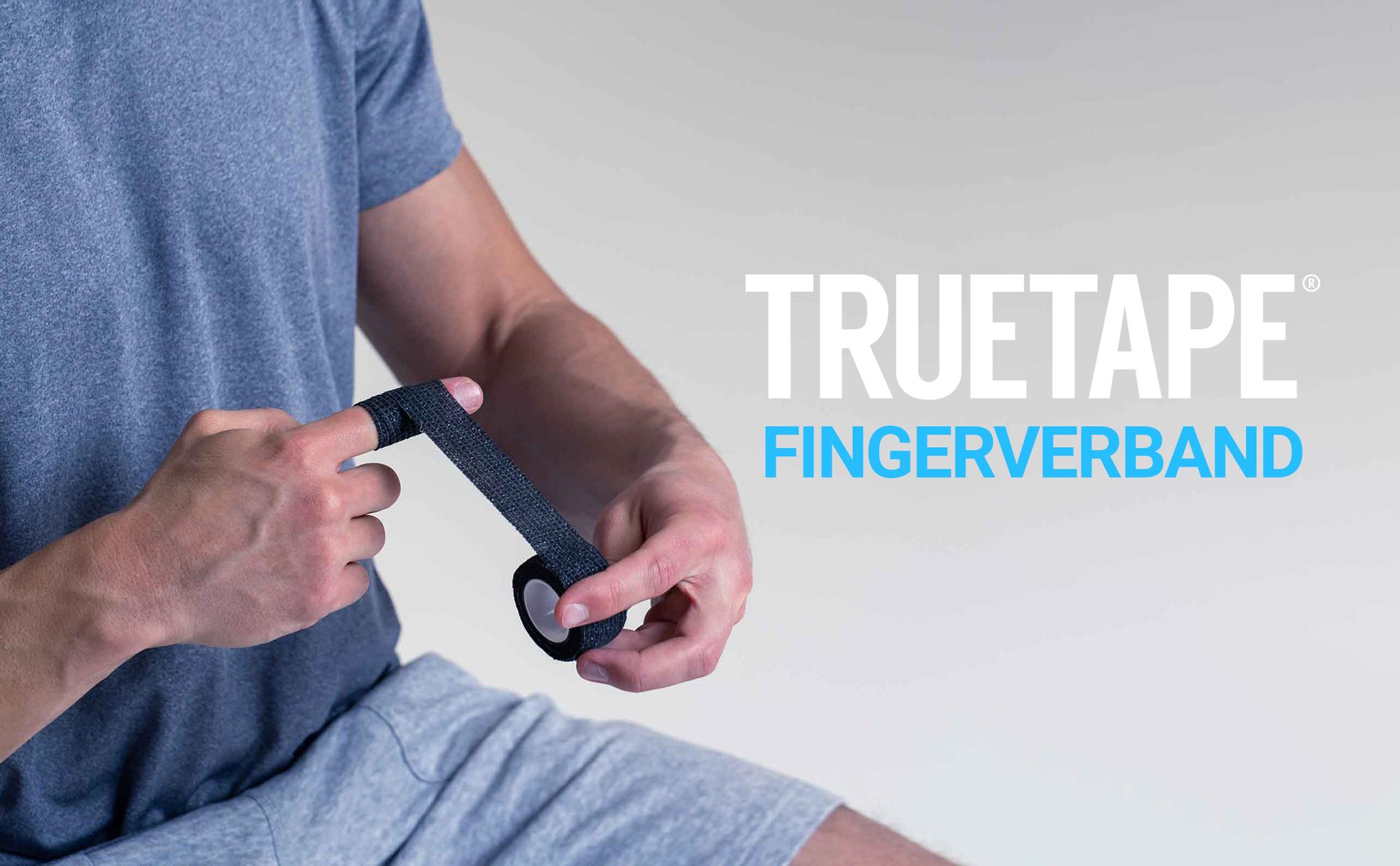 TRUETAPE® Finger Plasters 8 Rolls 2.5cm x 4.5m Black