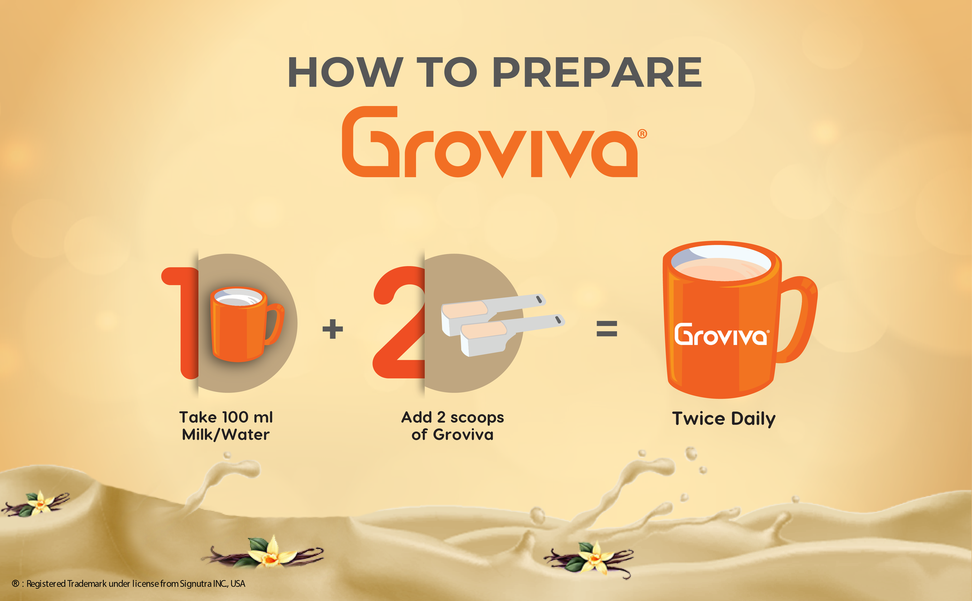 Groviva Child Nutrition Supplement Jar, 400g (Vanilla)