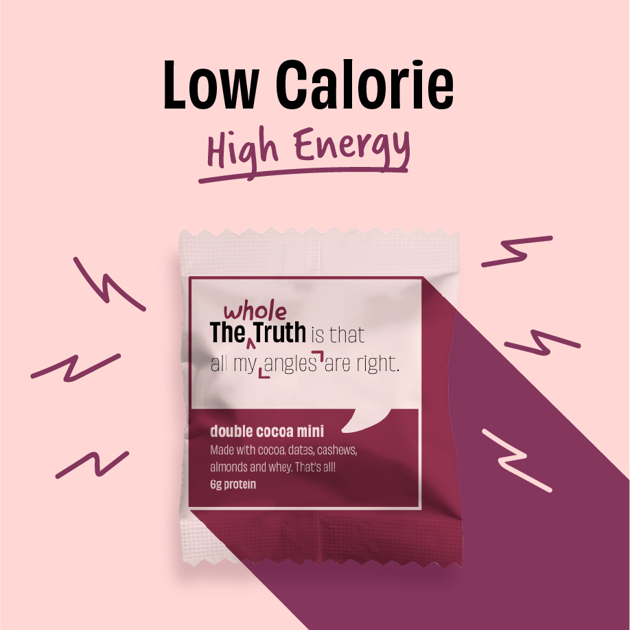 The Whole Truth - Mini Protein Bars - Double Cocoa- Pack of 8 | 8 x 27g