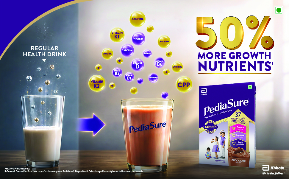 Pediasure Nutritional Drink Powder 950g/1 kg, Chocolate, Scientifically Designed Nutrition for Supporting Kids Growth (Weight May Vary)