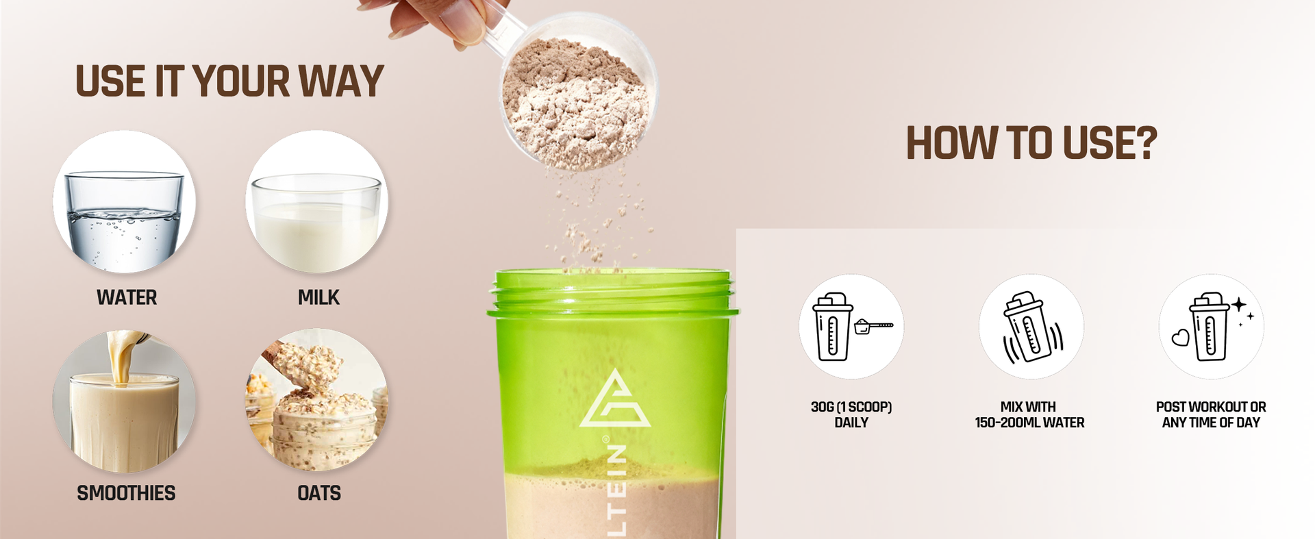 NATURALTEIN Plant Protein – 22g Clean Protein per Serving with BC30 Probiotic | Chocolate Flavour | Supports Strength, Energy & Gut Health | No Added Sugar | 100% Natural, Vegan & Easily Digestible Nutrition