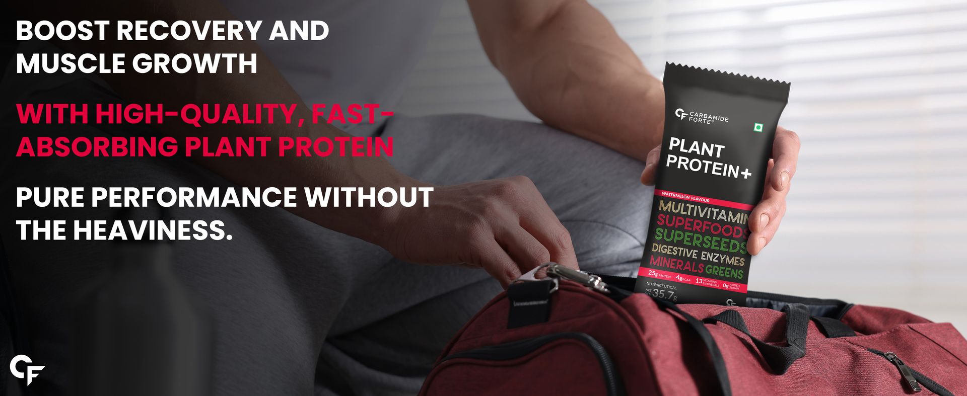 Carbamide Forte Plant Protein Powder - Plant Based Protein Powder | Pea Protein Powder | Plant Protein powder for men | 5 Flavors Plant Protein - Pack Of 5