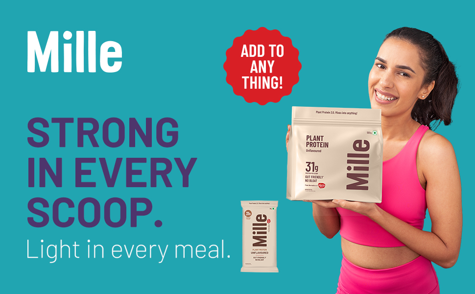 Mille Yeast Protein | 31g Protein | Unflavoured | Made with Fermented Yeast Protein Powder | No Bloat, Vegan, Heat-Stable | Has All 9 Essential Amino Acids | Mixes into Any Dish | 500g