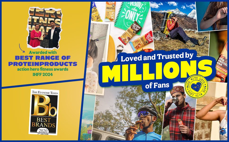 Yogabar Pro Clean Plant Protein | Coffee Flavour with Monk Fruit | 25g Protein per Serving | Clean & Natural Blend | Vegan, No Added Sugar, Gluten-Free | 500g