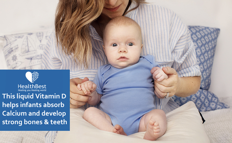 HealthBest Infabest Drops | Multivitamins with Vitamin D3 & Zinc | Kids & Toddlers | 30 ML