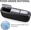 3 Compartment Waterproof Travel Pill Organizer, Portable Pill Box for Outdoor Travel Camping, Holder for Vitamins, Pills, Fish Oil, Supplements, Supplements (Black) 6