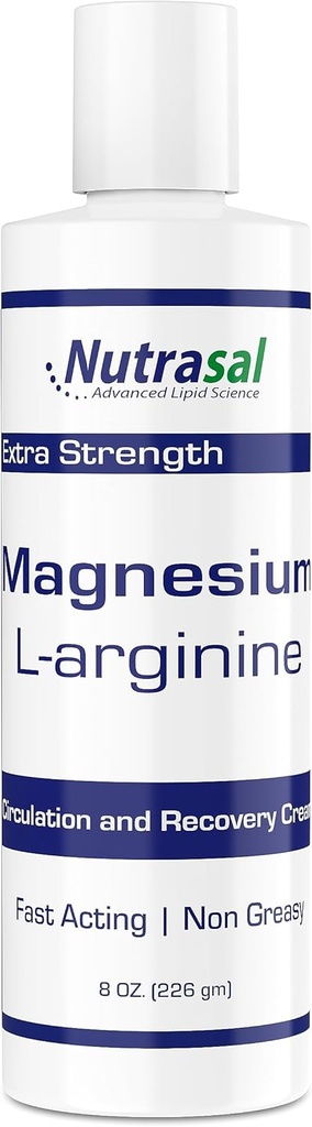 Nutrasal Magnesium L-Arginine Cream - 8oz 2