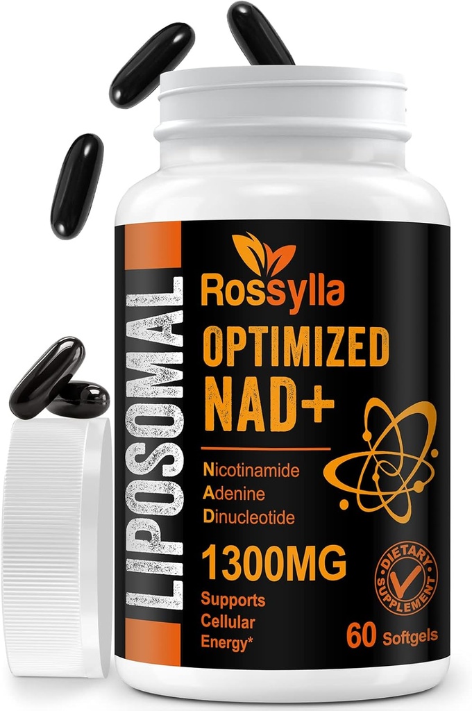 1300 MG Liposomal NAD+ Supplement | Highest Absorption | Purest NAD Supplemet to Boost NAD+ Effetively | Boosting NAD+ Supplement for Aging Defese, Cellular Energy, Longevity | 480 Count 2