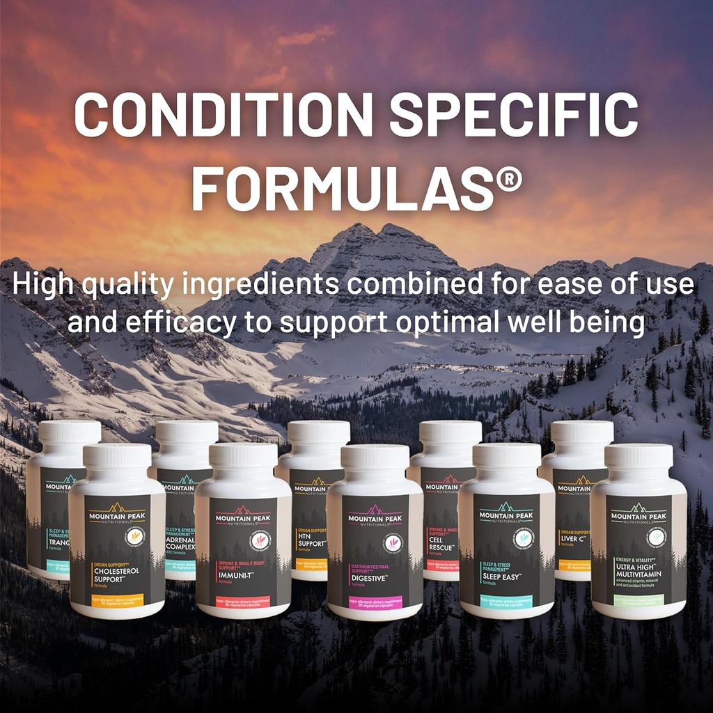 Mountain Peak Nutritionals Tranquility Formula - Supports Brain Health, Sleep & Stress Management - Vitamin B6, Vitamin B12 and Adaptogens - Hypoallergenic Dietary Supplement (90 Vegetarian Capsules) 6