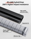 Travel Pill Organizer Weekly, 1 Time a Day ，Upgrade Premium Aluminum Alloy Daily Pill Box 7 Day, Portable Metal Pill Case, Cute Pill Holder to Hold Vitamins, Medicines, Pills, Supplements (Black) 6