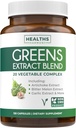 Super Greens Antioxidants Superfoods 2250mg Supplement - 20 Ingredients with Sprouts, Mushrooms, Roots, Garlic, Bitter Melon, Artichoke, Celery Seed, Cayenne pepper, Alfalfa NON GMO - 60 Capsules 2