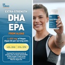 Dr. Tobias Vegan Omega 3 Algae Oil and Blood Pressure Support Supplement, Supports Normal Circulatory Health, Gut Immune Function and Overall Wellness, Non-GMO 3