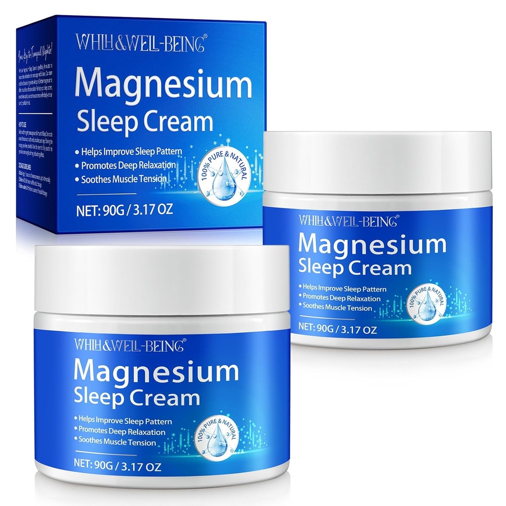 WHLH & WELL-BEING Magnesium Oil for Feet–Topical Magnesium Chloride Cream 1PCS 2