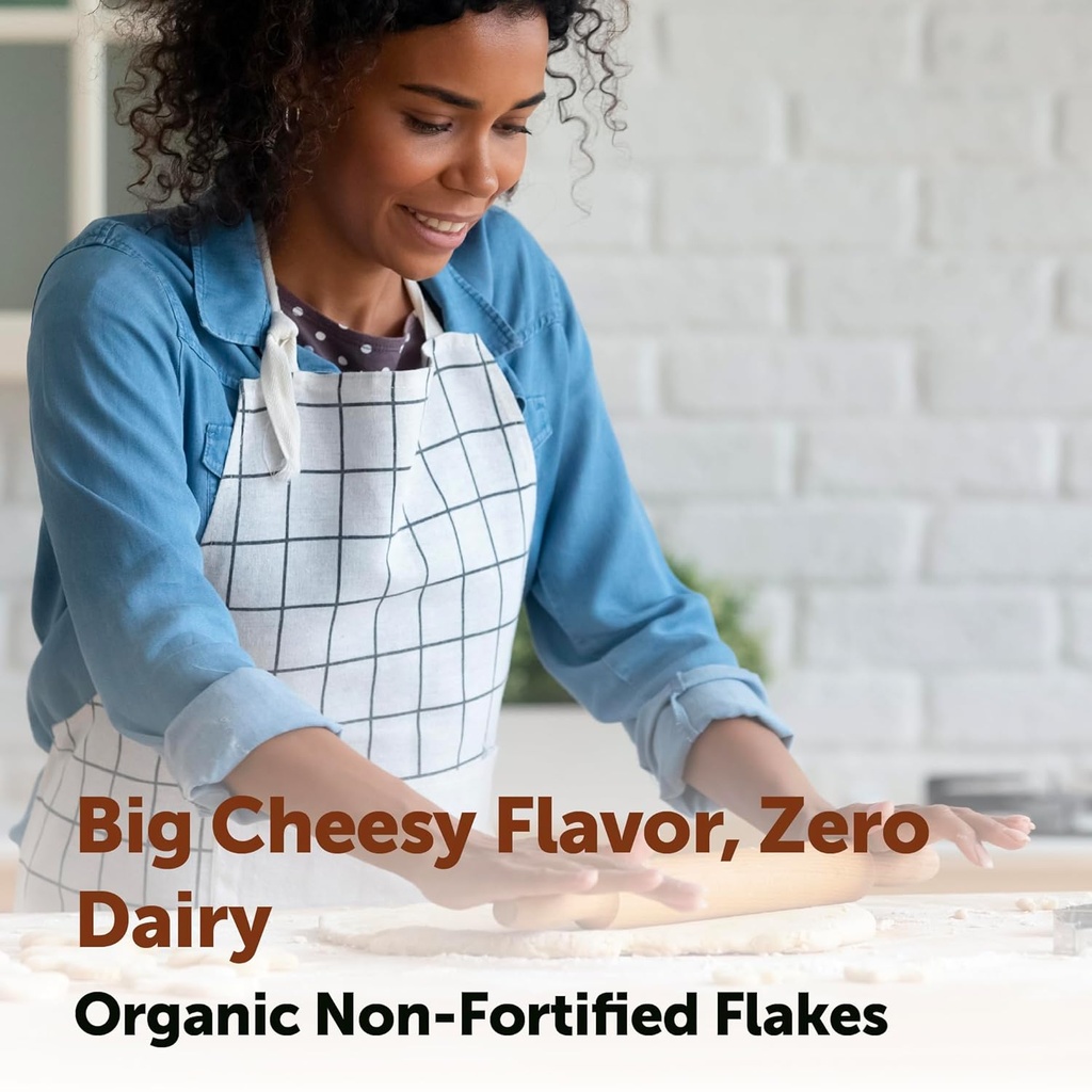 Organic Non-Fortified Nutritional Yeast Flakes, 2 Pounds (32oz) | Rich in Vegan Protein, B Vitamins & Beta-glucans | Keto Friendly, Dairy Free Cheese Substitute, Non-GMO, Gluten Free 6