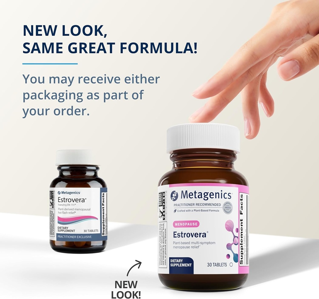 Metagenics Menopause Sleep Duo - HerWellness Estrovera & MetaSleep - 30 Tablets of Estrovera for Hot Flashes, Menopause Relief & Night Sweats - 60 Capsules of MetaSleep for Sleep Support 5