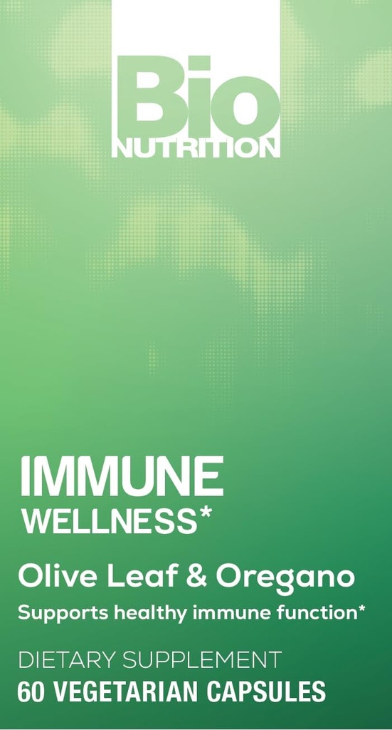 Bio Nutrition Immune Wellness Supplement 60 Vegetarian Capsules | Olive Leaf and Oregano | Minerals and Antioxidants for General Health Support | Immune Support 6
