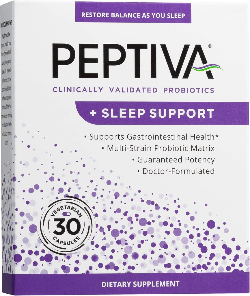 Peptiva Probiotic and Sleep Support 30 Count Digestive Enzyme 30 Count 3