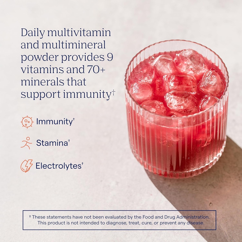 Trace Minerals Power Pak Multivitamin and Multimineral Packets - Electrolyte Support - 1200 mg Vitamin C Plus 70 Orange Blast, Lemon Lime, and Acai Berry Variety - 90 Packets 3