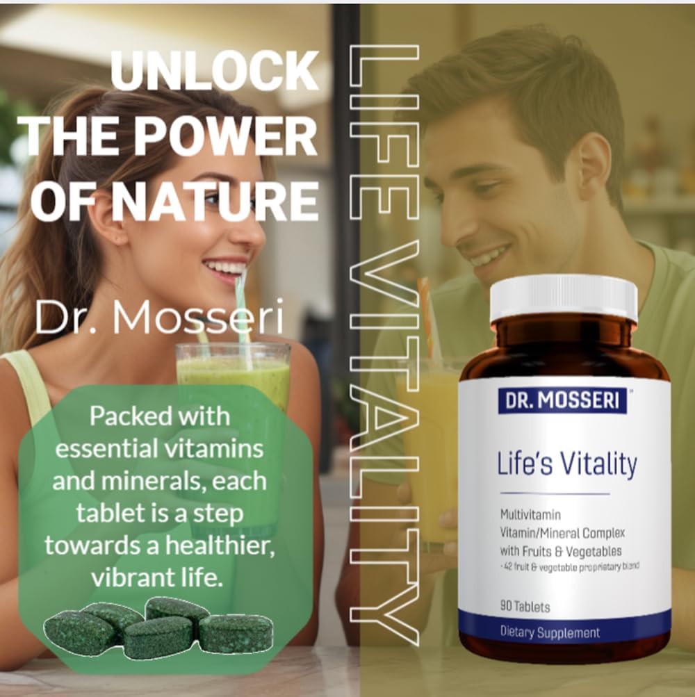 Life's Vitality Vegan Multivitamin for Men & Women – Non-GMO Formula with 42 Fruits and Vegetables, Daily Multivitamin and Mineral Complex with Vitamin D for Immune Support, 90 Tablets 4