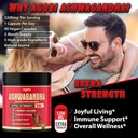 Ashwagandha Capsule 5in1-90 Vegan Capsules Blended with Ginger, Turmeric, Rhodiola Rosea & Black Pepper 6