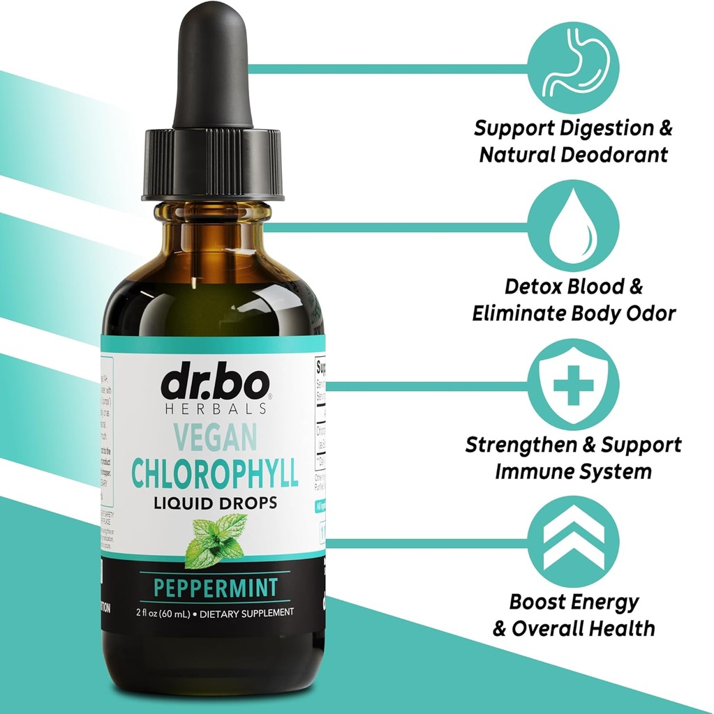 Colon Cleanser Detox & Chlorophyl Liquid Drops - 15 Day Colon Cleanse Pills with Ginger, Liquid Chlorophyll Drops Body Odor Internal Deodorant - Poop Bowel Movement Supplements Intestinal Gut Support 4